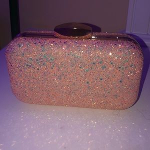 Steve Madden Blush Sparkle Clutch